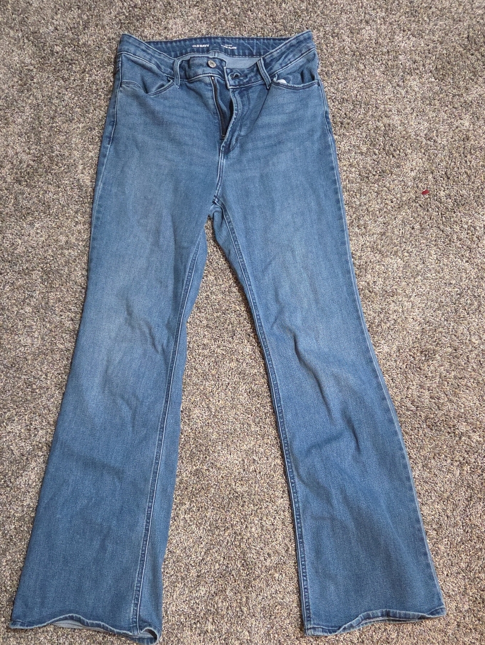 Old Navy Mid-Rise Blue Flare Jeans